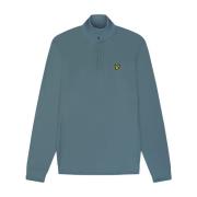 Lyle & Scott Tech 1/4 Zip Midlayer Blue, Herr