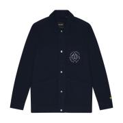 Lyle & Scott Stämplad Arbetsjacka Blue, Herr