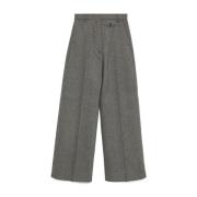 Sportmax Vida Byxor i Elegant Stil Gray, Dam