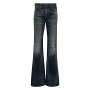 Haikure Vintage Blue Flora Stiliga Jeans Blue, Dam