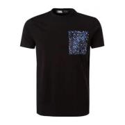 Karl Lagerfeld Casual Bomull T-shirt Black, Herr