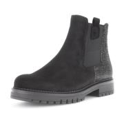 Gabor Elegant mocka ankelboot - svart Black, Dam