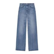 Ganni Stretch Denim Andi Jeans Blue, Dam