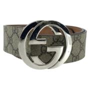 Gucci Vintage Pre-owned Canvas skrp Beige, Dam