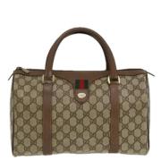 Gucci Vintage Pre-owned Canvas resvskor Beige, Dam