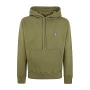 Maison Kitsuné Militärgrön Fox Head Hoodie Green, Herr