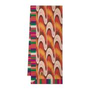 Maliparmi Randig bomulls-sarong med broderi Multicolor, Dam