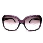 Chanel Vintage Pre-owned Plast solglasgon Purple, Dam