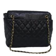 Chanel Vintage Pre-owned Laeder chanel-vskor Black, Dam