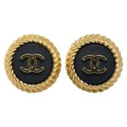 Chanel Vintage Pre-owned Plast rhngen Yellow, Dam