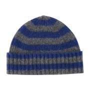 Howlin' Randig Ull Beanie Mössa Blue, Herr