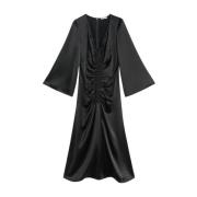 By Malene Birger Elegant Lavendel Klänning Black, Dam