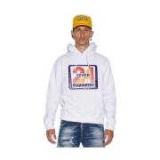 Dsquared2 Stilfull Sweatshirt Kollektion White, Herr