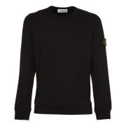 Stone Island Svarta Tröjor för Män Black, Herr