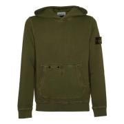 Stone Island Stiliga Hoody Sweaters Green, Herr