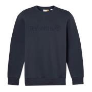 Timberland Mysig Crewneck Sweatshirt Blue, Herr