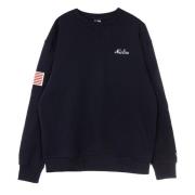 New Era Lätt Crewneck Sweatshirt Navy Blue, Herr