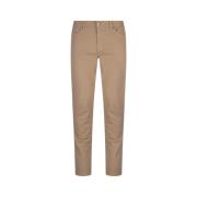 Ermenegildo Zegna Brun Slim Fit Denim Jeans Brown, Herr