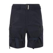 Sacai Matt Taffeta Stiliga Shorts Blue, Herr