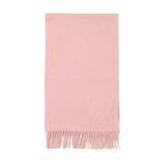 Max Mara Broderad Logoscarf Pink, Dam