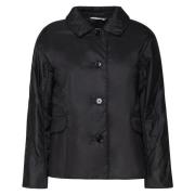 Max Mara Svarta Kappor The Cube Stil Black, Dam