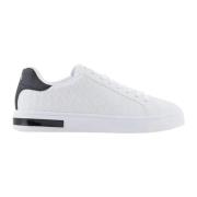 Armani Exchange Vita Sneakers med Gummisula White, Herr