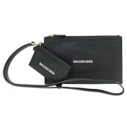 Balenciaga Vintage Pre-owned Laeder kuvertvskor Black, Dam