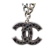 Chanel Vintage Pre-owned Metall chanel-smycken Gray, Herr