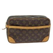 Louis Vuitton Vintage Pre-owned Canvas kuvertvskor Brown, Dam