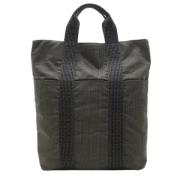 Hermès Vintage Pre-owned Canvas totevskor Gray, Dam