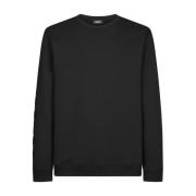 Dondup Svart Crew Neck Sweatshirt Black, Herr