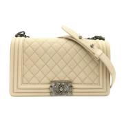 Chanel Vintage Pre-owned Laeder chanel-vskor Beige, Dam