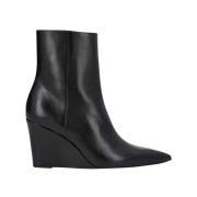 Free Lance Elegant Wedge Heel Boots Florence Black, Dam