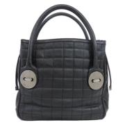 Chanel Vintage Pre-owned Tyg chanel-vskor Black, Dam