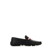 Bally Elegant Ivoryläder Loafers Black, Herr