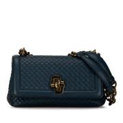 Bottega Veneta Vintage Pre-owned Laeder axelremsvskor Blue, Dam