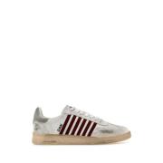 Dsquared2 Vita Läder Boxer Sneakers White, Herr