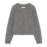 Marc O'Polo Cropped sweater Gray, Dam