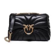 Pinko Klassisk Love Bag Puff i svart Black, Dam