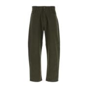 Carhartt Wip Khaki Bomull Landon Byxa Green, Herr