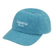 Supreme Vaxad ull 6-panel Cyan Mössa Blue, Unisex