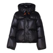 Moncler Svart Vadderad Quiltad Jacka Black, Dam