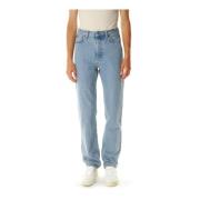 Nudie Jeans Högmidjade Straight Fit Jeans Blue, Dam