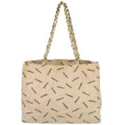 Chanel Vintage Pre-owned Canvas totevskor Beige, Dam