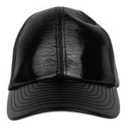 Courrèges Svart Vinyl Hatt Reedition Black, Herr