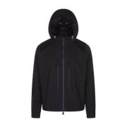 Moncler Svart Vert Huva Jacka Lätt Isolering Black, Herr