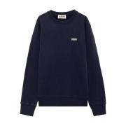 Autry Blå Jersey Sweatshirt med Logo Blue, Herr