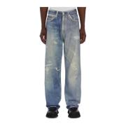 Our Legacy Digital Print Jeans Third Cut Blue, Herr