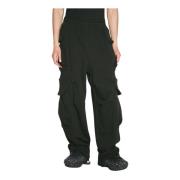 Entire Studios Bomullsfleece Cargo Byxor Black, Herr