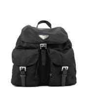 Prada Vintage Pre-owned Nylon ryggsckar Black, Dam